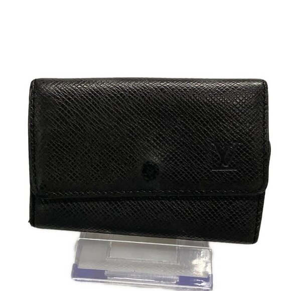 Auth LOUIS VUITTON Multicles 6 M30532 Ardoise Taiga - CA0024 Key Case - Picture 1 of 9